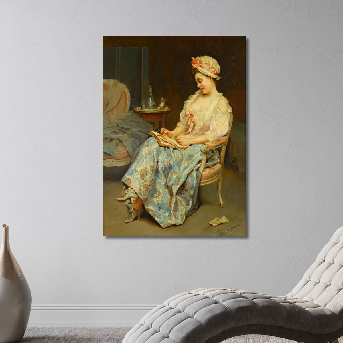 A Moment Of Reflection Raimundo de Madrazo y Garreta rmg1 canvas print 