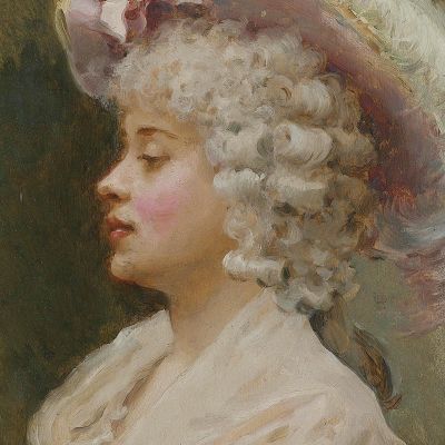 An Elegant Lady Raimundo de Madrazo y Garreta rmg10 canvas print