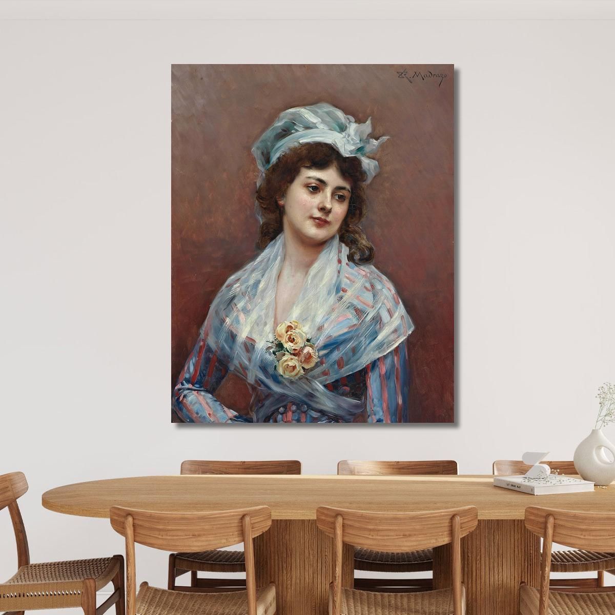 Contemplation Raimundo de Madrazo y Garreta rmg14 canvas print 