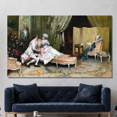 Flirtation Raimundo de Madrazo y Garreta rmg17 canvas print 