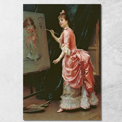 Model Making Mischief Raimundo de Madrazo y Garreta rmg23 canvas print 