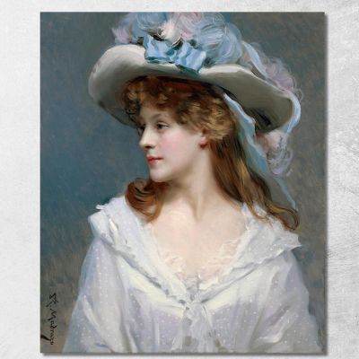 Woman In White Raimundo de Madrazo y Garreta rmg43 canvas print 