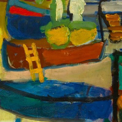 Boats At Collioure Sasza Blonder sbl1 canvas print