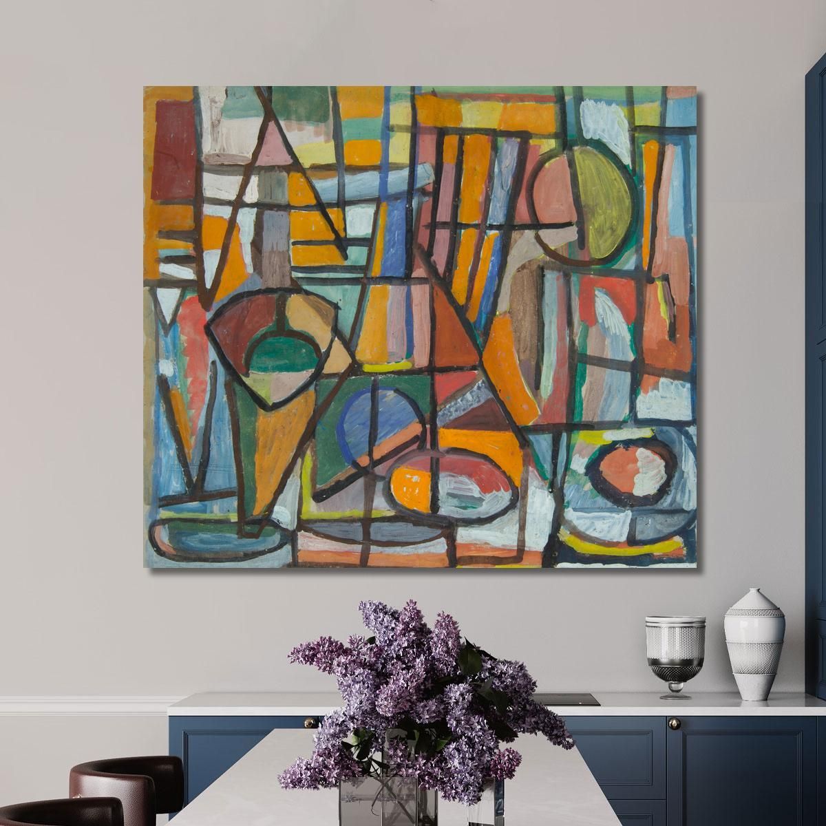 Abstract Ii Geometric Composition Sasza Blonder sbl5 canvas print 