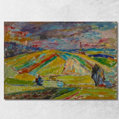 Landscape With A Patchwork Of Fields Sasza Blonder sbl10 canvas print 