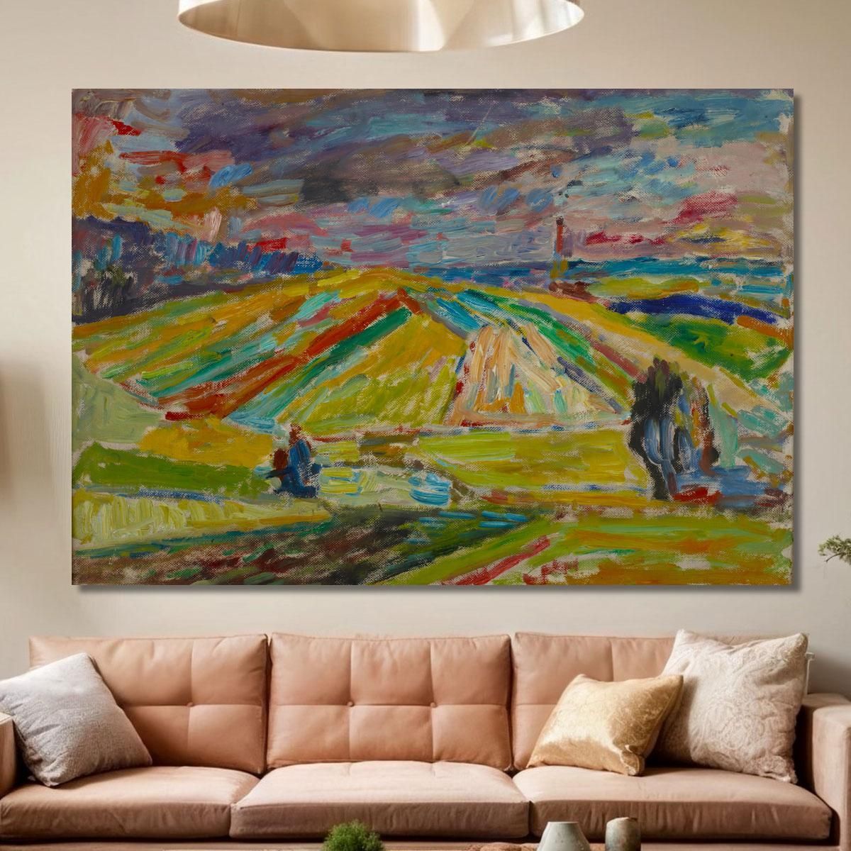 Landscape With A Patchwork Of Fields Sasza Blonder sbl10 canvas print 