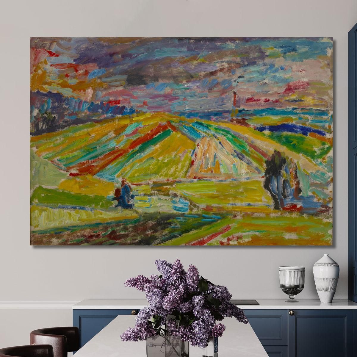 Landscape With A Patchwork Of Fields Sasza Blonder sbl10 canvas print 