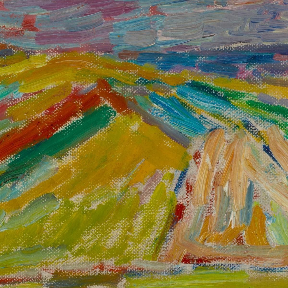 Landscape With A Patchwork Of Fields Sasza Blonder sbl10 canvas print