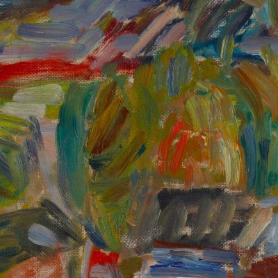 Mountain Landscape With Cows Sasza Blonder sbl13 canvas print