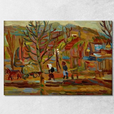 On A Country Road Sasza Blonder sbl15 canvas print 