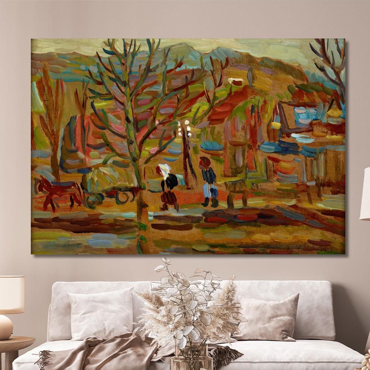 On A Country Road Sasza Blonder sbl15 canvas print 