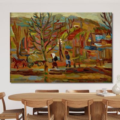 On A Country Road Sasza Blonder sbl15 canvas print 