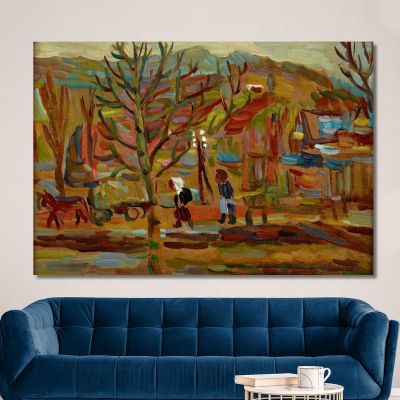 On A Country Road Sasza Blonder sbl15 canvas print 