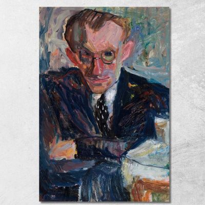 Portrait Of A Man In Glasses Sasza Blonder sbl17 canvas print 