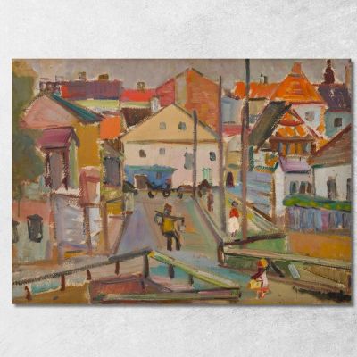 Water-Carrier At Krzemieniec Sasza Blonder sbl24 canvas print 