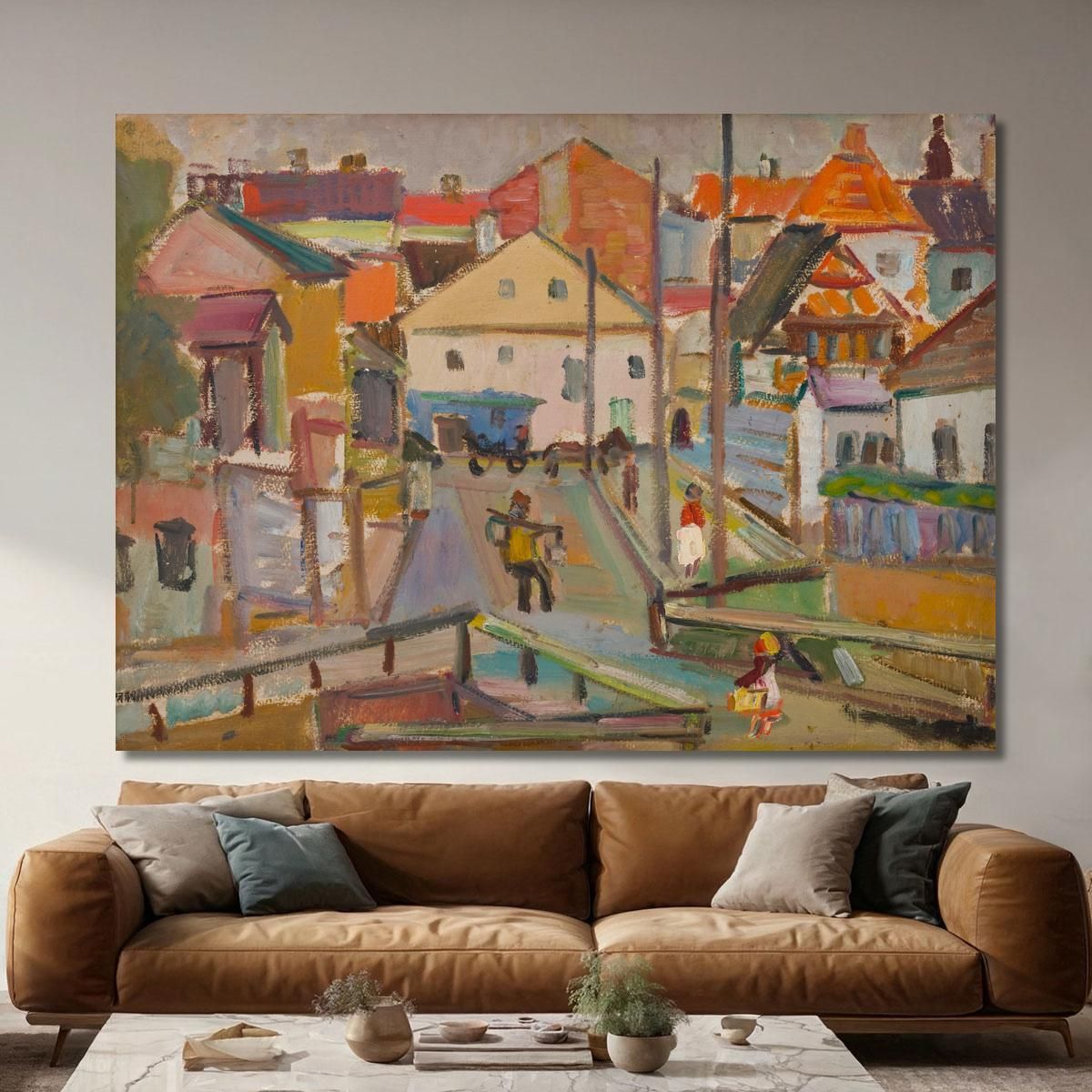 Water-Carrier At Krzemieniec Sasza Blonder sbl24 canvas print 