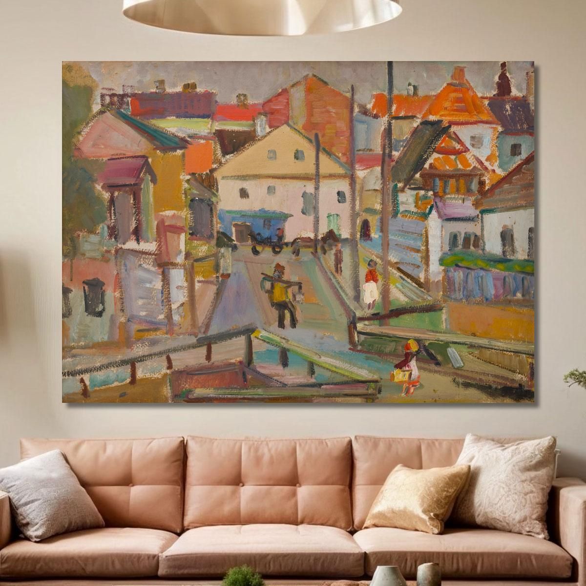 Water-Carrier At Krzemieniec Sasza Blonder sbl24 canvas print 