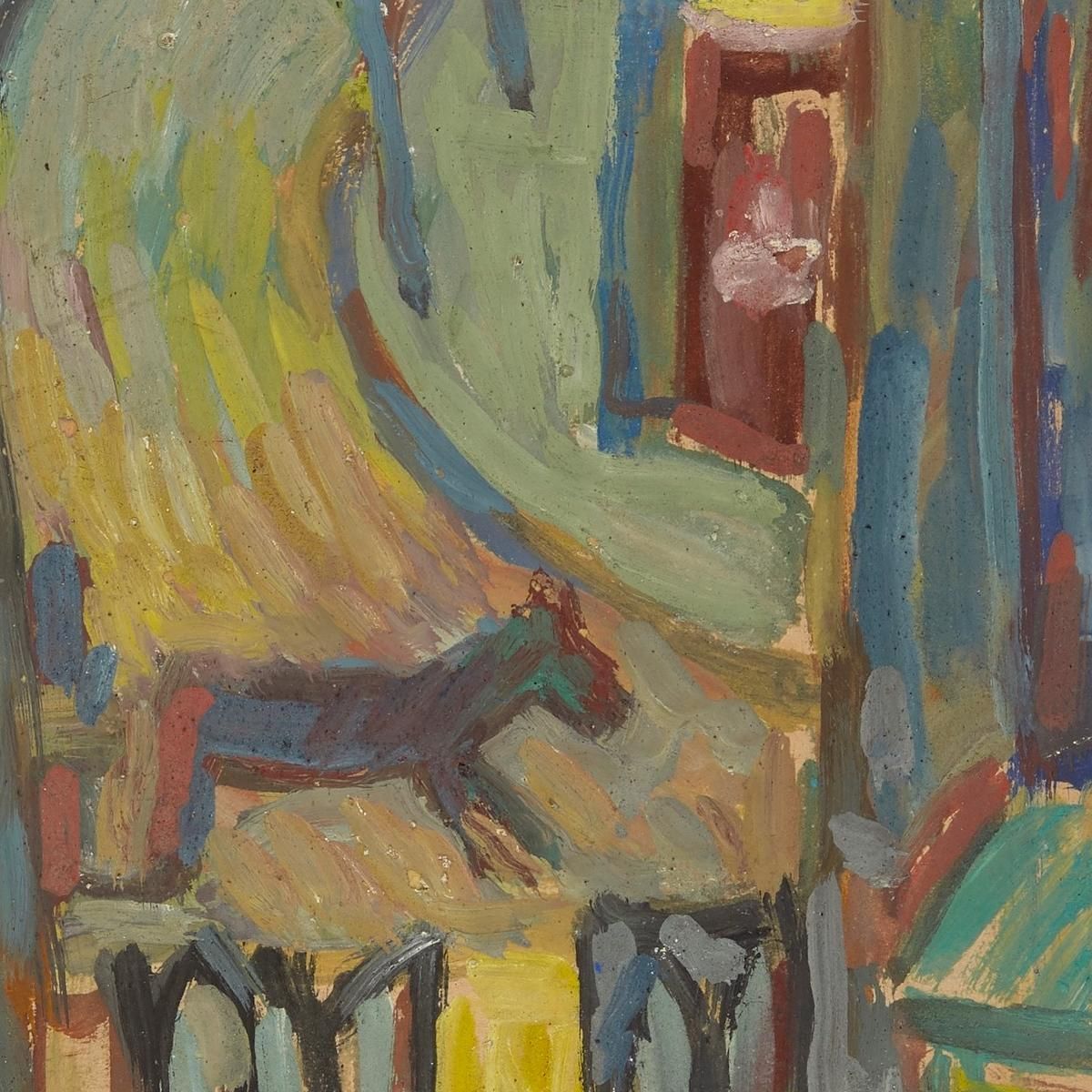 A Man In Front Of The Entrance To The Garden Sasza Blonder sbl26 canvas print