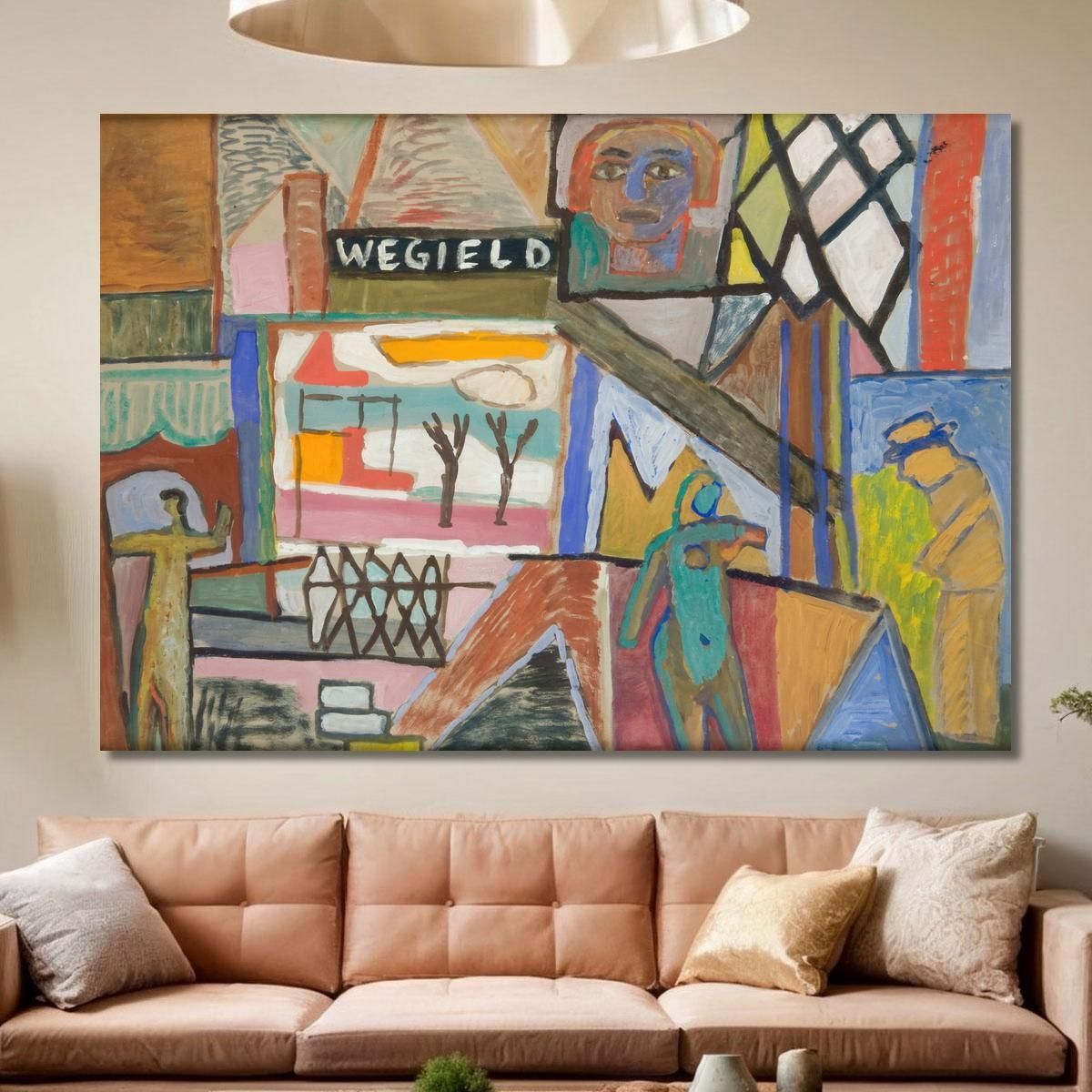 Composition With The Inscription Wegield Sasza Blonder sbl29 canvas print 