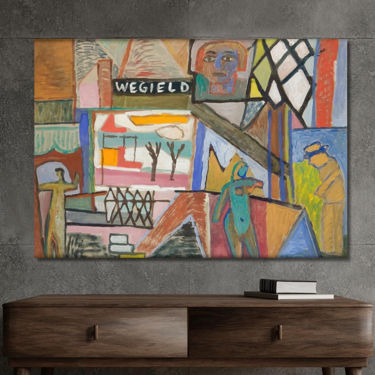 Composition With The Inscription Wegield Sasza Blonder sbl29 canvas print 