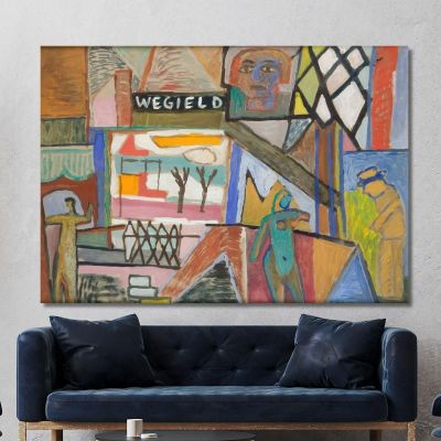 Composition With The Inscription Wegield Sasza Blonder sbl29 canvas print 