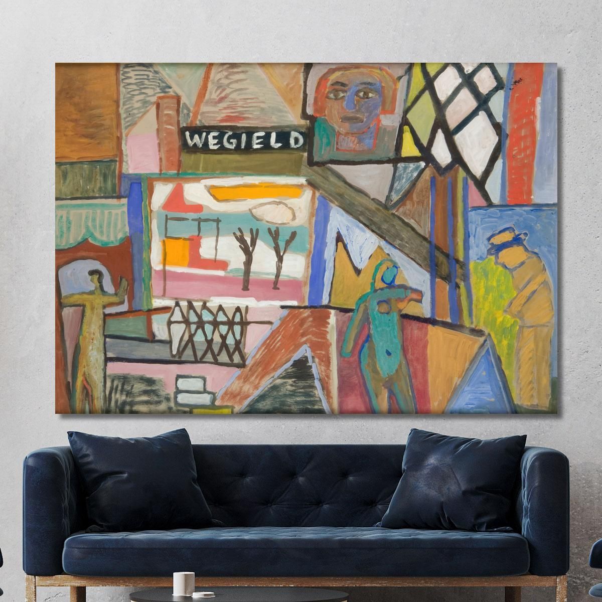 Composition With The Inscription Wegield Sasza Blonder sbl29 canvas print 