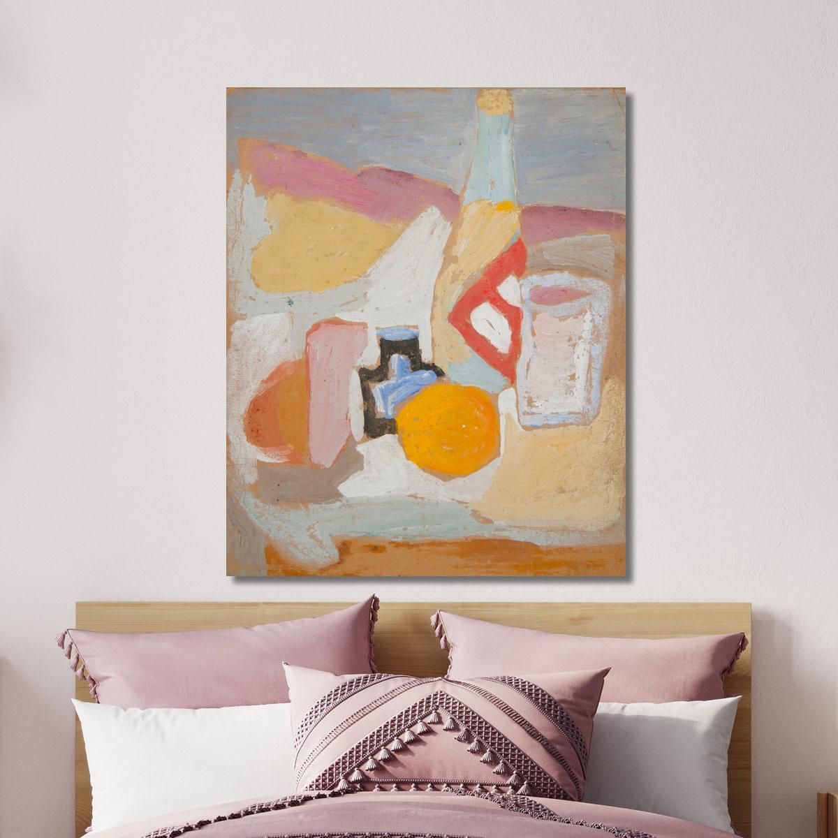 Still Life With An Orange A Bottle And An Inkwell Sasza Blonder sbl31 canvas print 