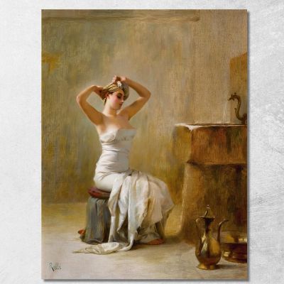 After The Bath Theodoros Ralli trl3 canvas print 