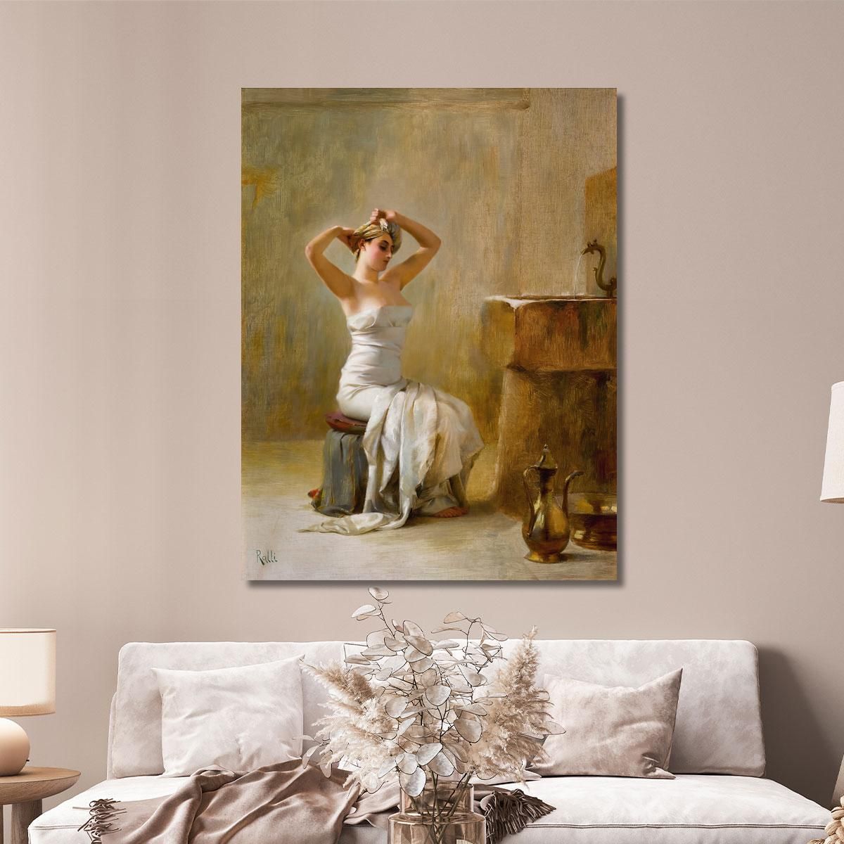 After The Bath Theodoros Ralli trl3 canvas print 