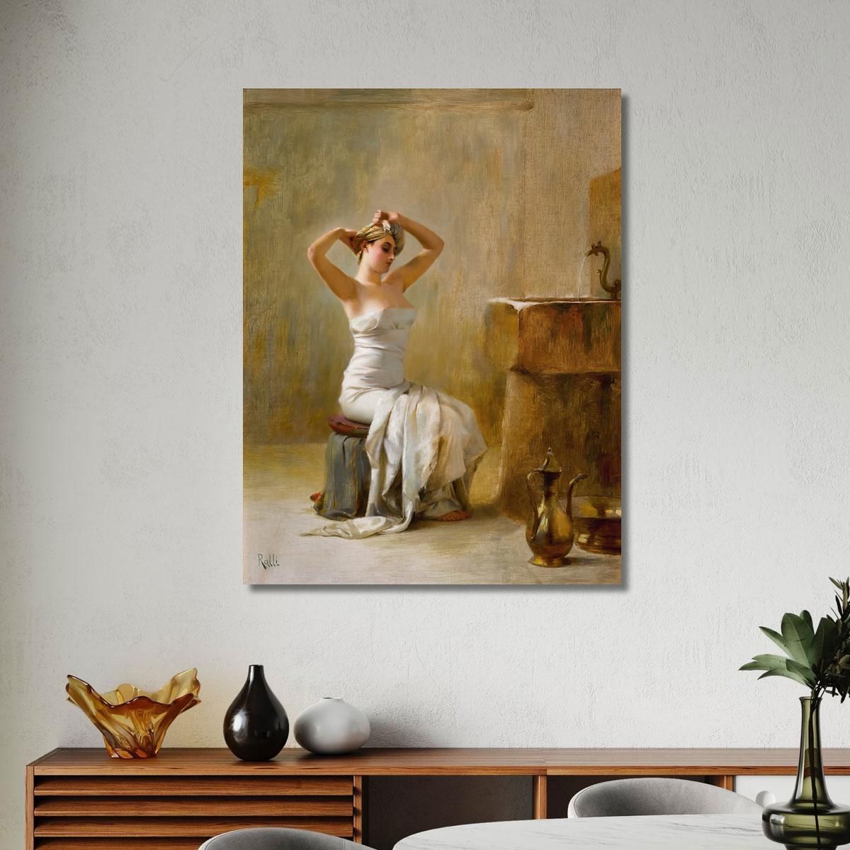 After The Bath Theodoros Ralli trl3 canvas print 