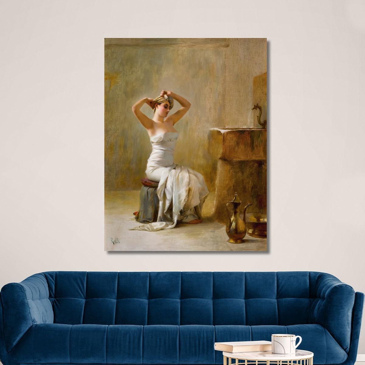 After The Bath Theodoros Ralli trl3 canvas print 