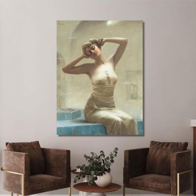 AtﾠTheﾠBath Theodoros Ralli trl5 canvas print 