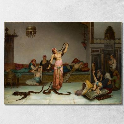 Snake Charmer Theodoros Ralli trl6 canvas print 