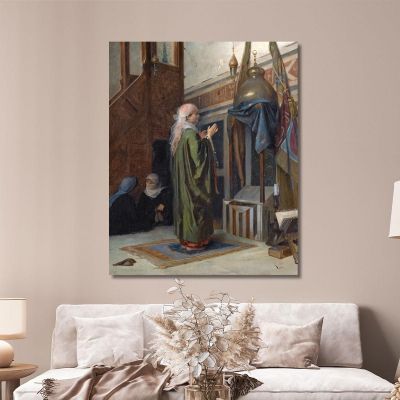 InﾠThe Mosque Theodoros Ralli trl13 canvas print 