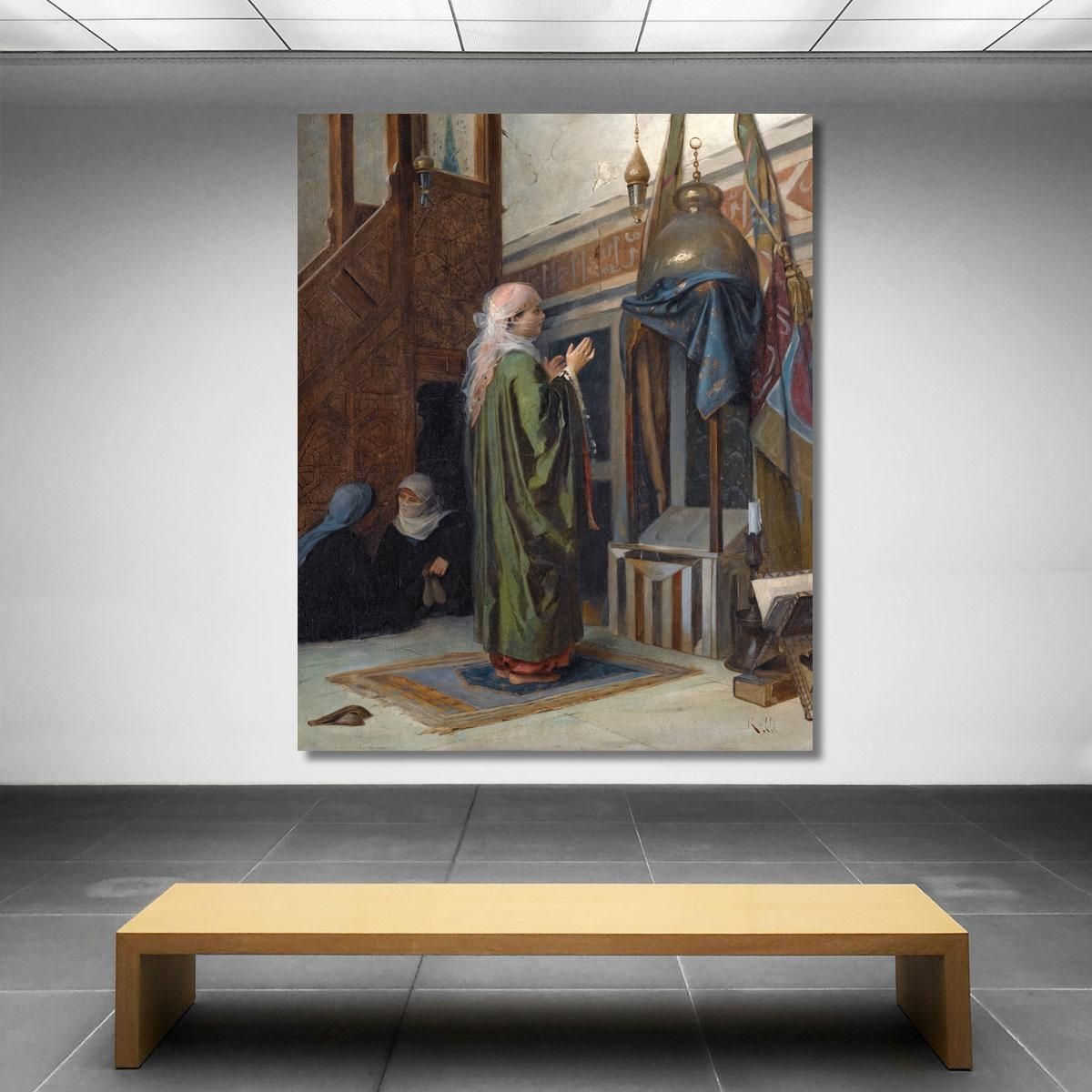 InﾠThe Mosque Theodoros Ralli trl13 canvas print 