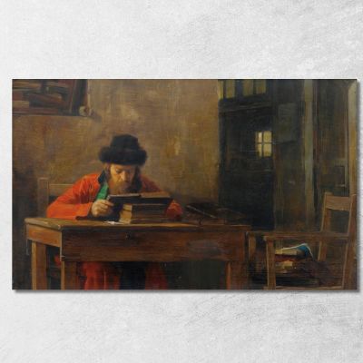 Reading Rabbi Theodoros Ralli trl25 canvas print 