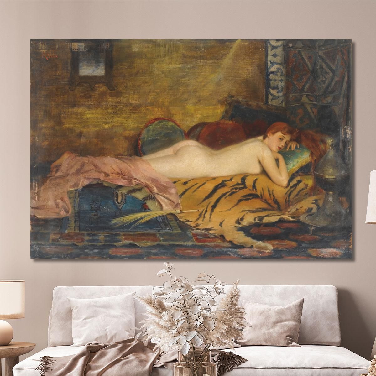 Reclining Nude Theodoros Ralli trl26 canvas print 