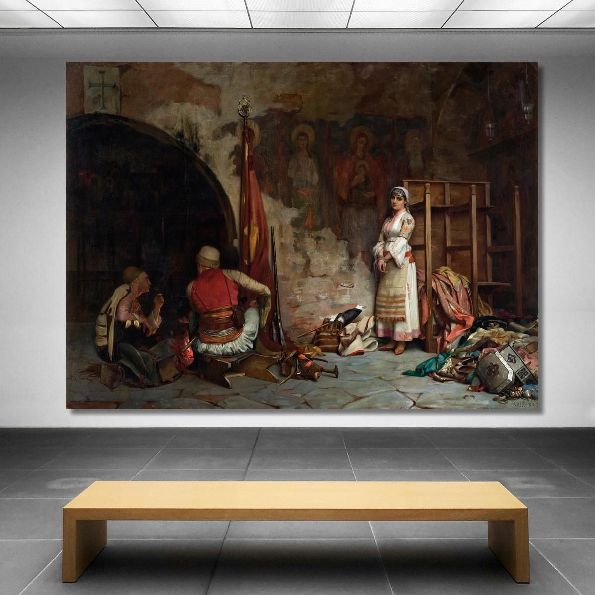 The Captive Turkish Plunder Theodoros Ralli trl35 canvas print 