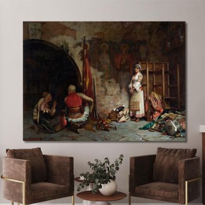 The Captive Turkish Plunder Theodoros Ralli trl35 canvas print 