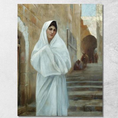 Young Girl Jerusalem Theodoros Ralli trl45 canvas print 