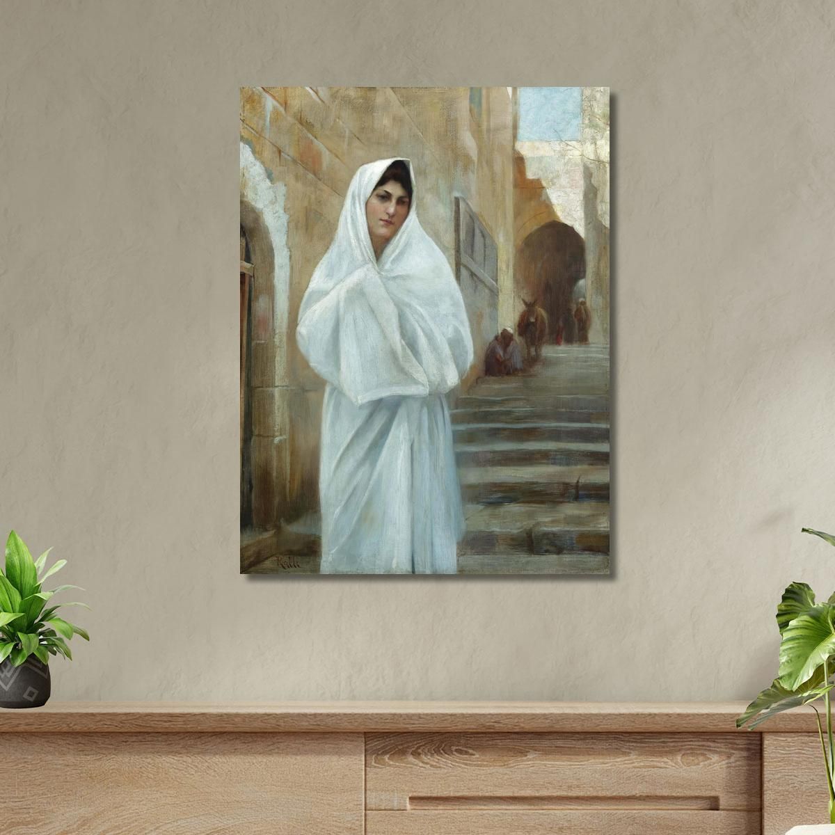 Young Girl Jerusalem Theodoros Ralli trl45 canvas print 