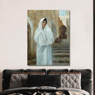Young Girl Jerusalem Theodoros Ralli trl45 canvas print 