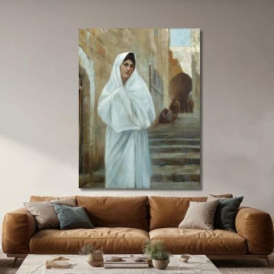 Young Girl Jerusalem Theodoros Ralli trl45 canvas print 