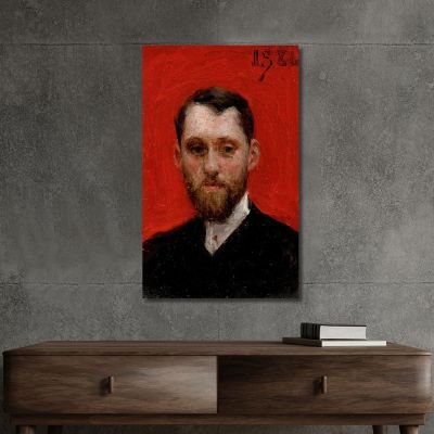 Portrait Of The Painter Charles Theriat Julius Leblanc Stewart jls18 canvas print 