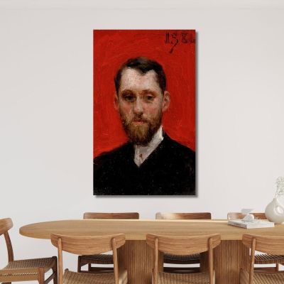 Portrait Of The Painter Charles Theriat Julius Leblanc Stewart jls18 canvas print 