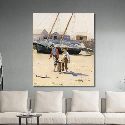 A Basket Of Clams Winslow Homer whm1 canvas print 