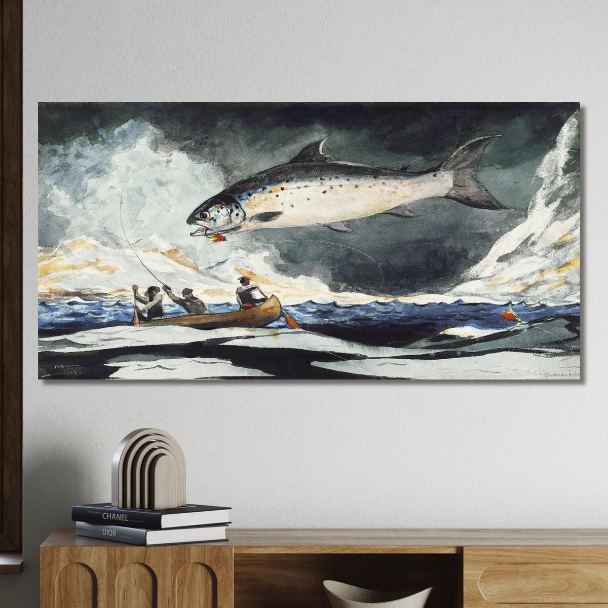 A Good Pool Saguenay River Winslow Homer whm7 canvas print 
