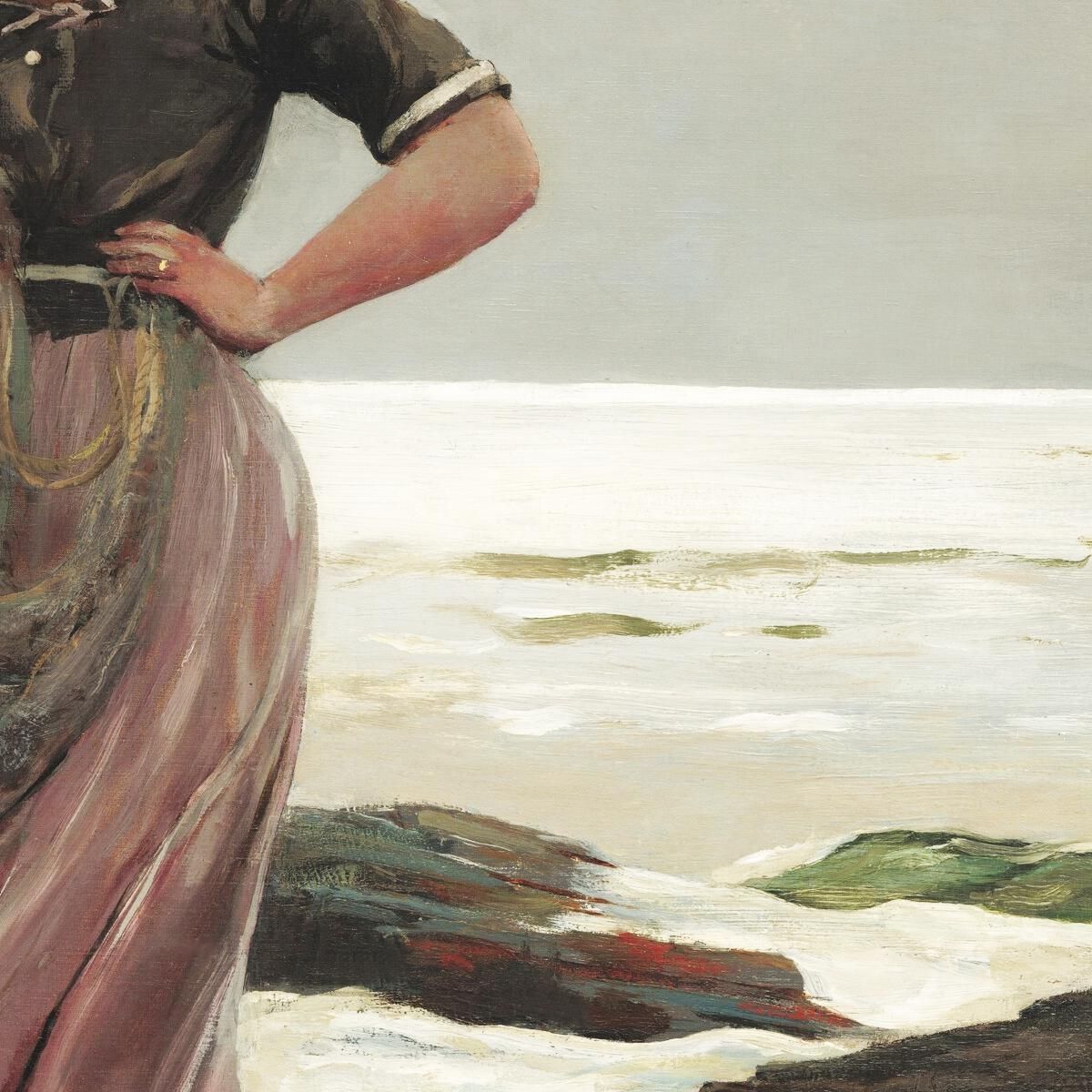 A Light On The Sea Winslow Homer whm10 canvas print
