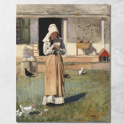 A Sick Chicken Winslow Homer whm11 canvas print 