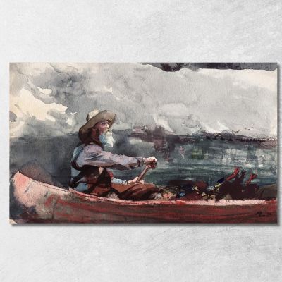 Adirondacks Guide Winslow Homer whm15 canvas print 